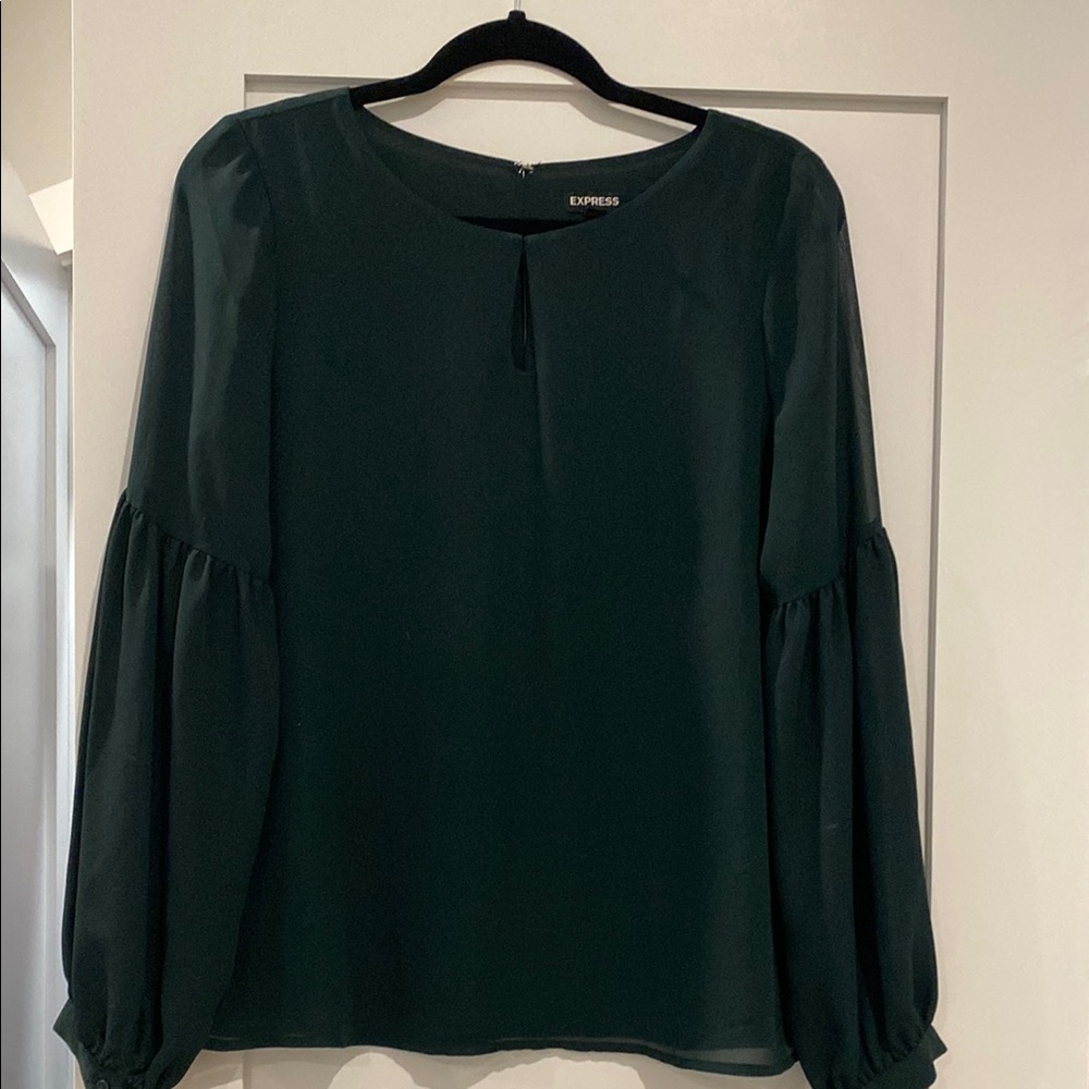 Express Women's Green Blouse
